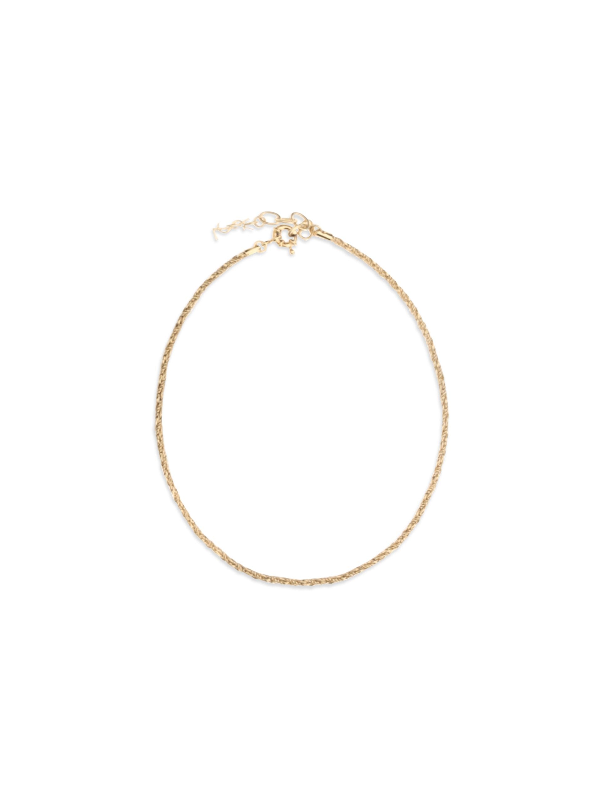 Saint Laurent Gold Brass Necklace Saint Laurent