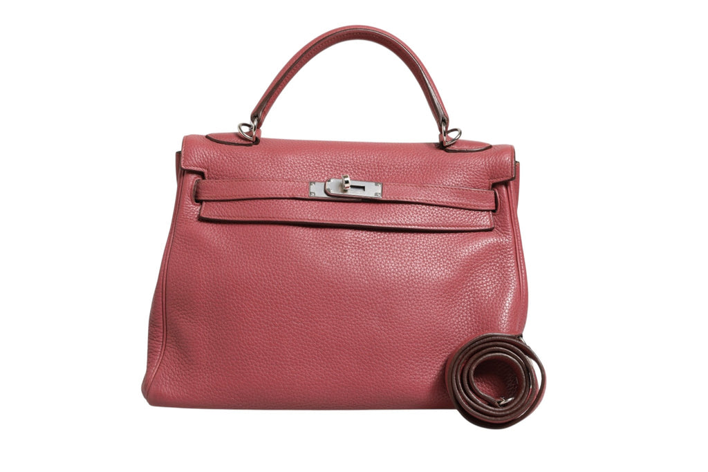 Hermès Kelly 32 Rouge H Togo Retourne Palladium Hermès