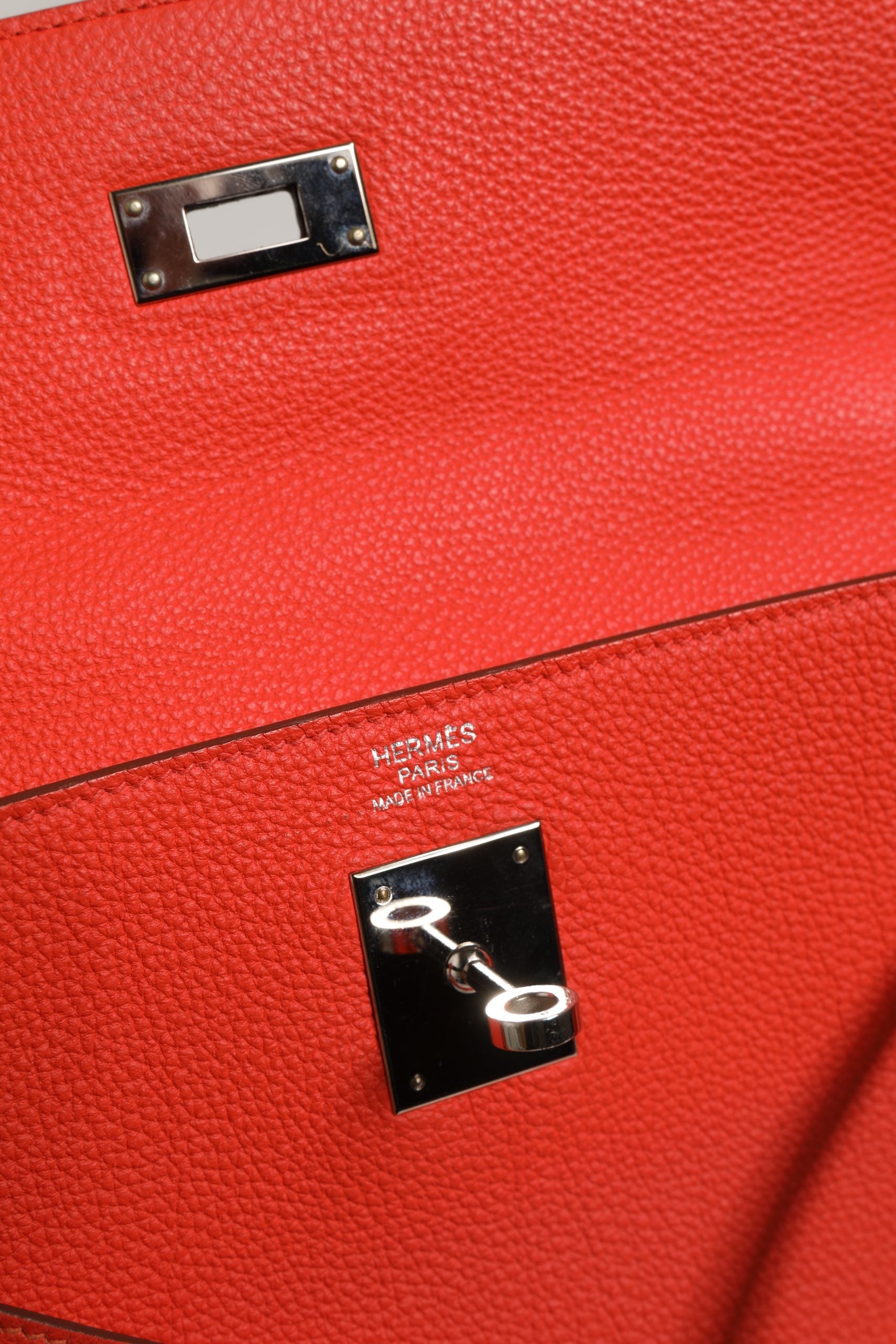 Hermès Kelly 32 Two-Way Handbag with Palladium Hardware Hermès