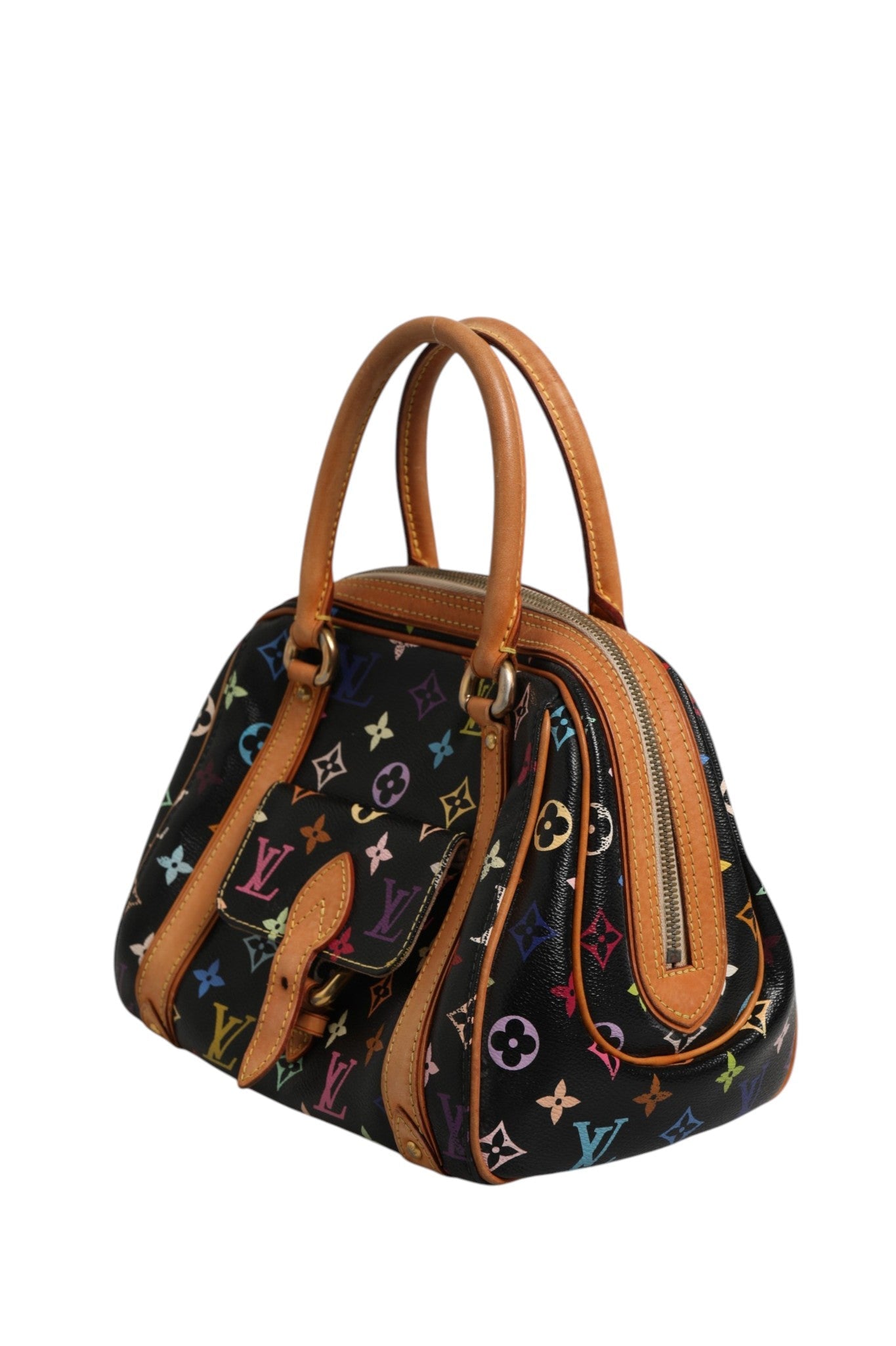 Louis Vuitton Black Monogram Multicolor Canvas Priscilla Handbag Louis Vuitton