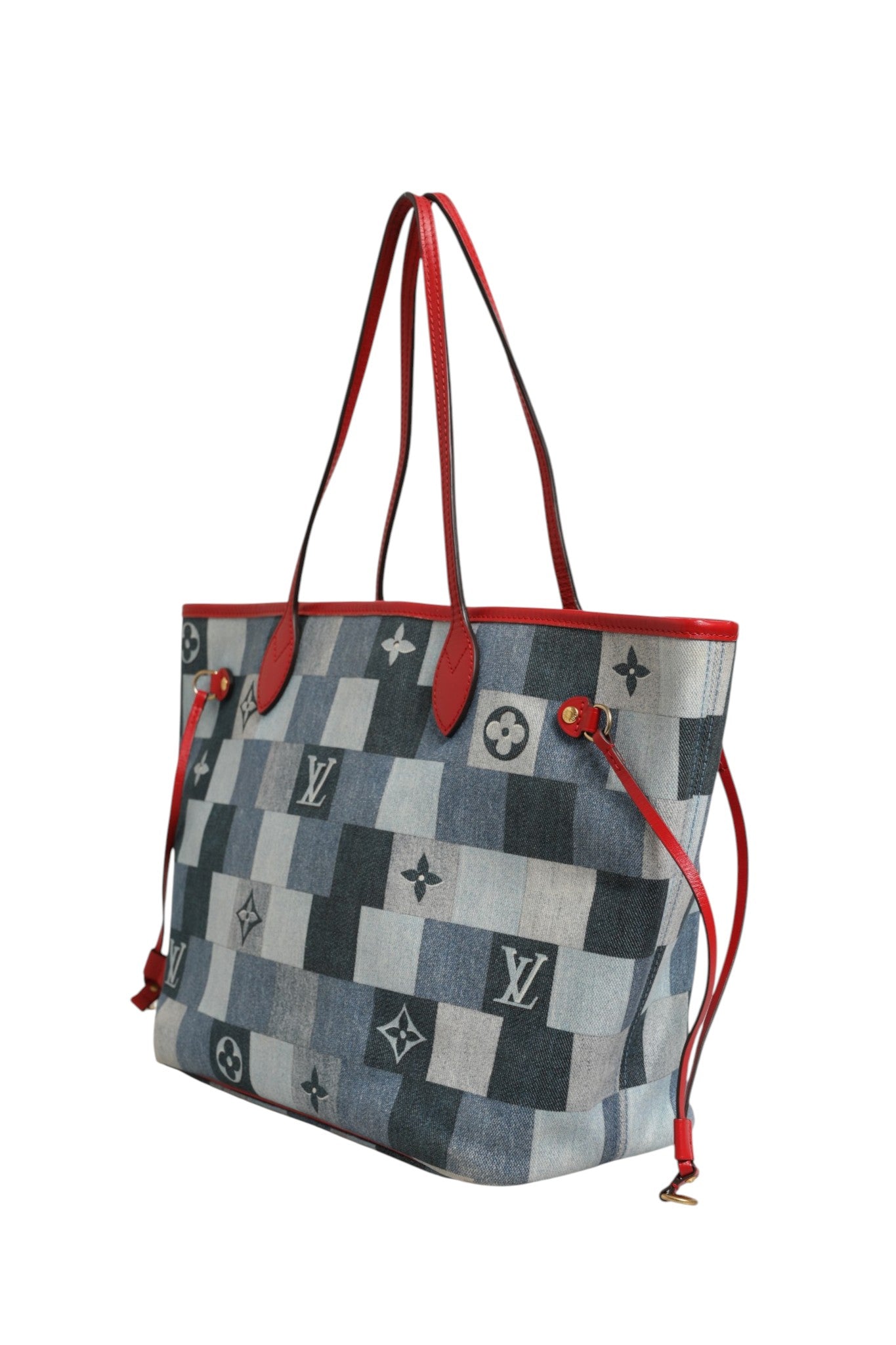 Louis Vuitton Neverfull Patchwork Monogram Denim Tote Bag Louis Vuitton