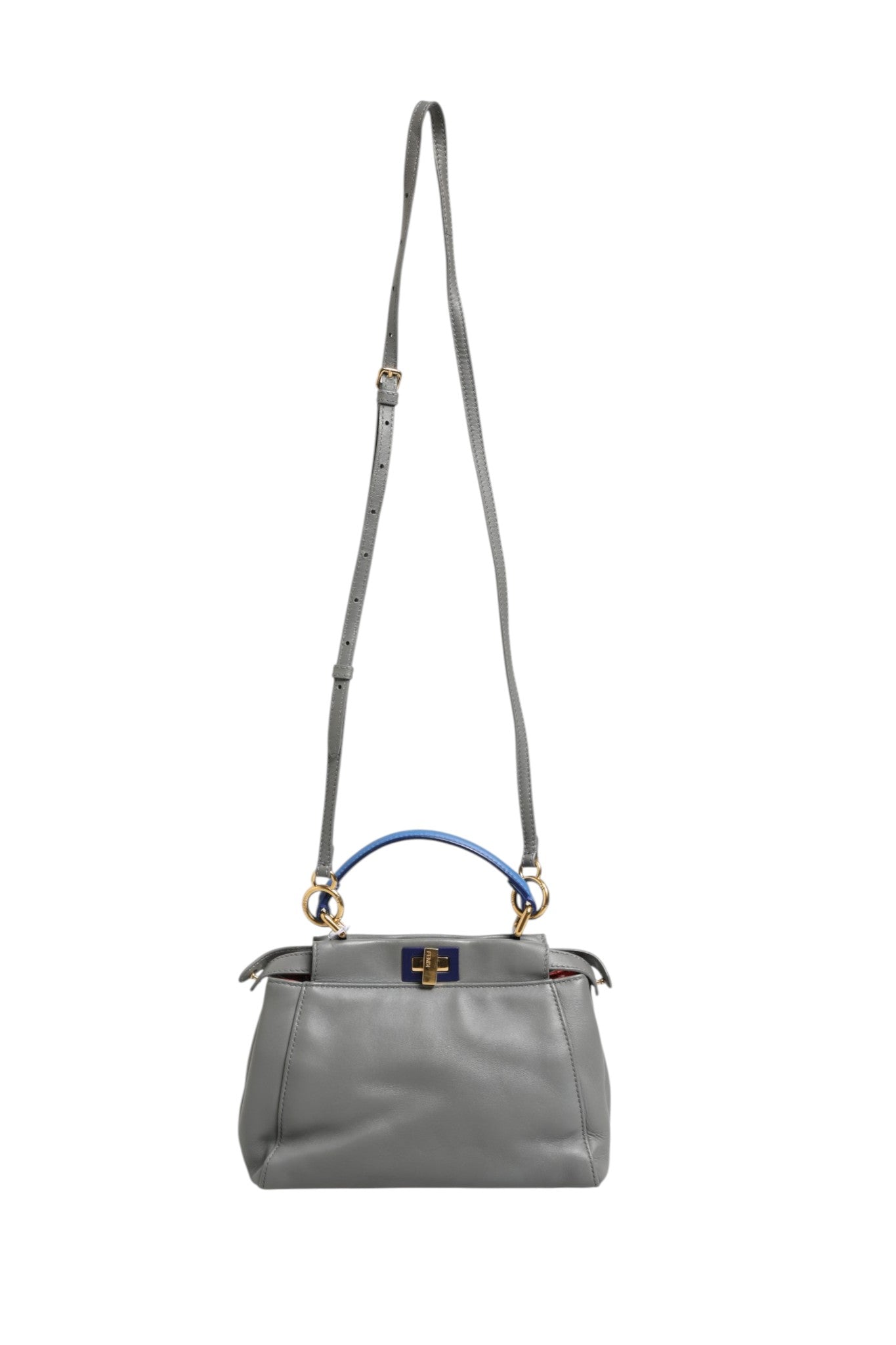 Fendi Mini Peekaboo Blue Grey Fendi