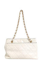 Chanel Shiny Calfskin Quilted Mini 22 White 1792563 Chanel