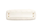 Chanel Shiny Calfskin Quilted Mini 22 White 1792563 Chanel