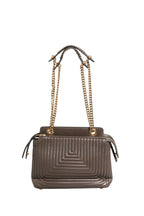 Fendi Brown Quilted Lambskin Leather Dotcom Click Small Shoulder Bag Fendi