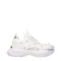 Versace White Fabric Sneakers Versace