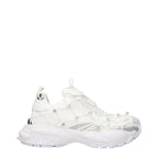 Versace White Fabric Sneakers Versace