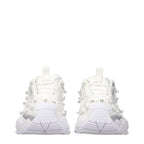 Versace White Fabric Sneakers Versace