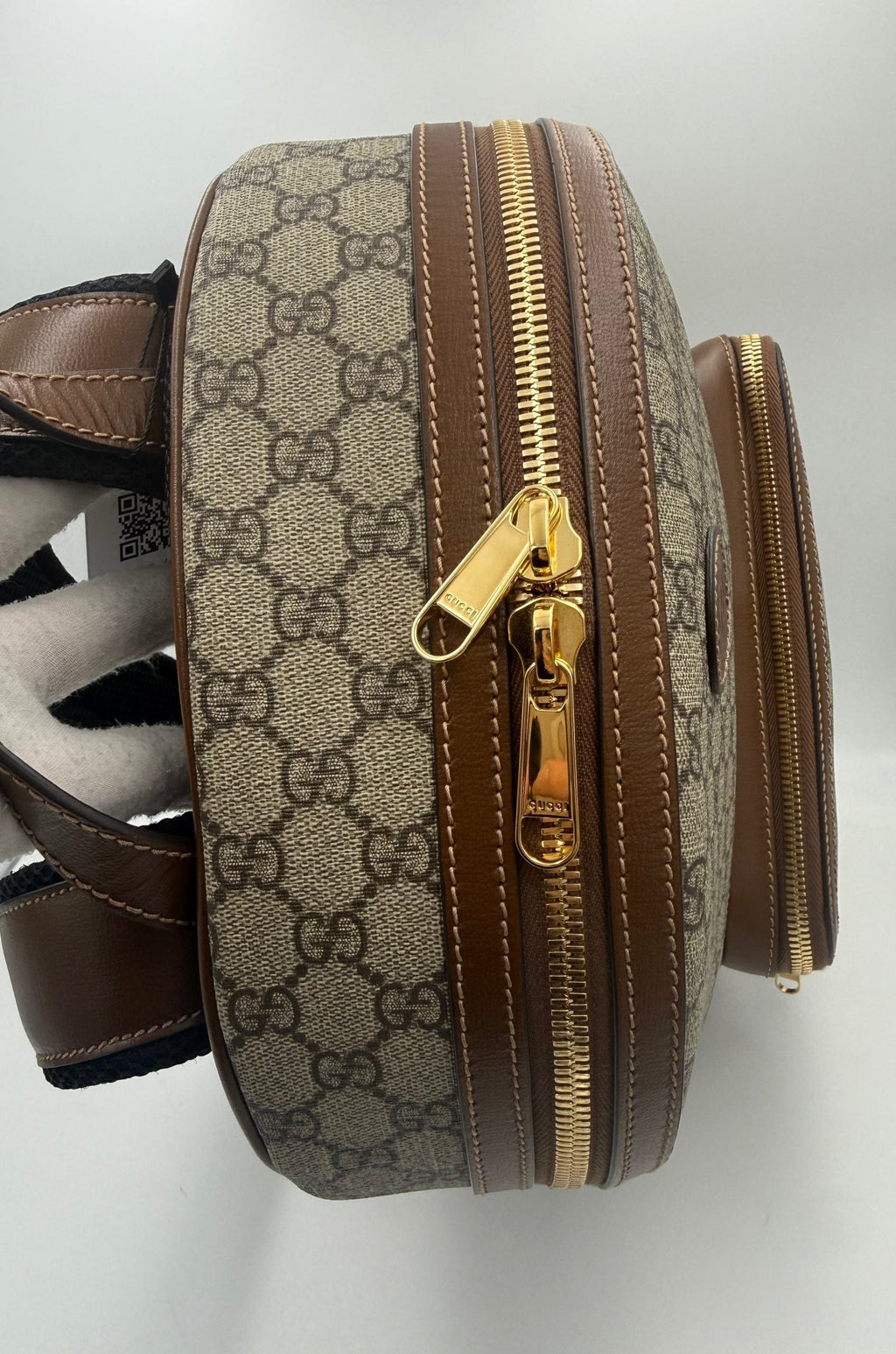 Gucci GUCCI GG Supreme and Leather Backpack Gucci