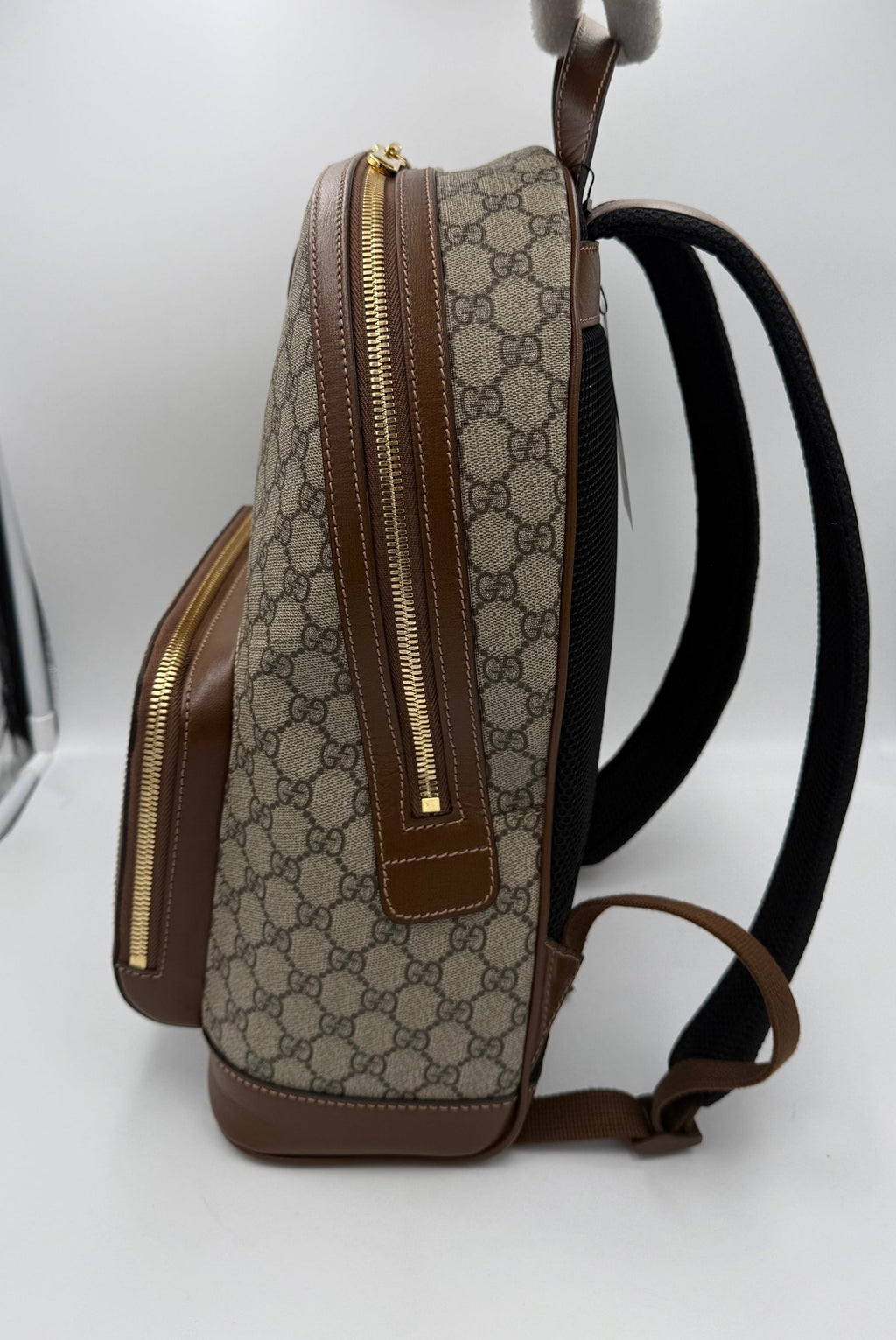 Gucci GUCCI GG Supreme and Leather Backpack Gucci