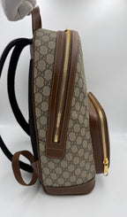 Gucci GUCCI GG Supreme and Leather Backpack Gucci
