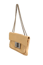 Chanel Beige Lambskin Giant Reissue Mademoiselle Lock Flap Bag Chanel