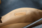 Chanel Blue Quilted Leather Crown Flap Shoulder Bag Chanel