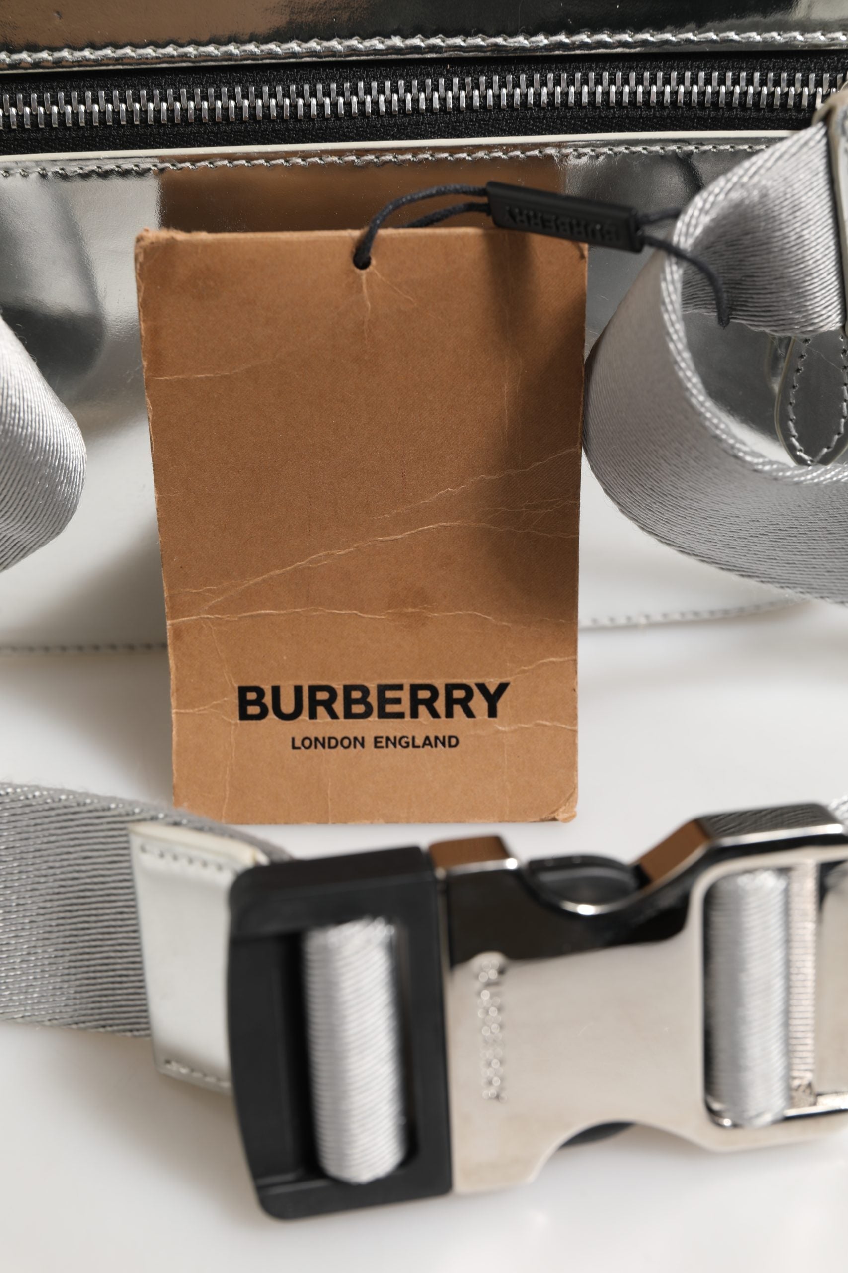 Burberry Belt bag Silver in Synthetic Burberry