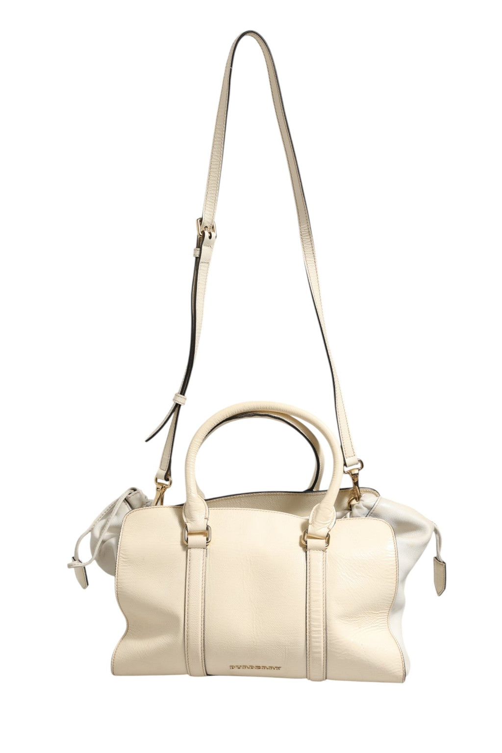 Burberry Chalk White Large Leather Tote Bag Burberry
