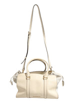 Burberry Chalk White Large Leather Tote Bag Burberry