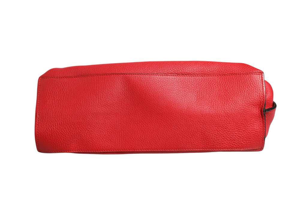 Gucci Red Leather Bamboo Daily Tote Crossbody Bag Gucci