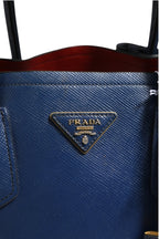 Prada Blue Saffiano Leather 2way Bag Prada