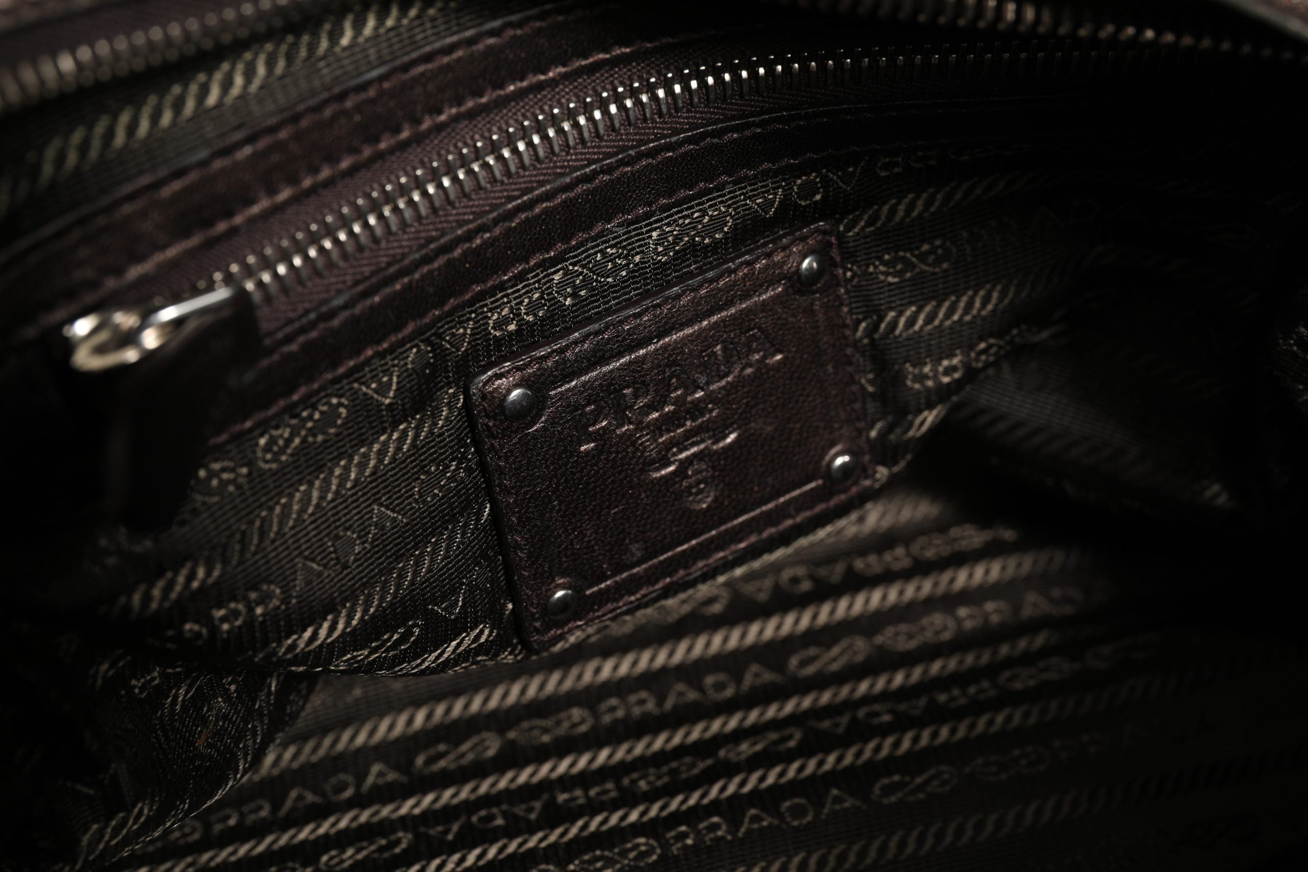 Prada Metallic Nappa Leather Ruffle Shoulder Bag Prada
