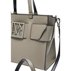 Armani Exchange Beige Artificial Leather Handbag Armani Exchange