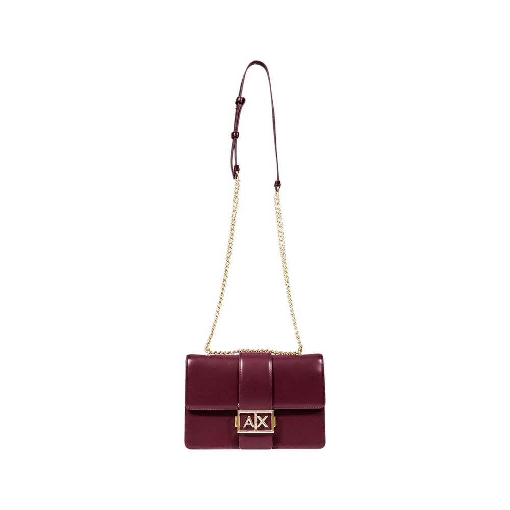 Armani Exchange Bordeaux Polyester Handbag Armani Exchange