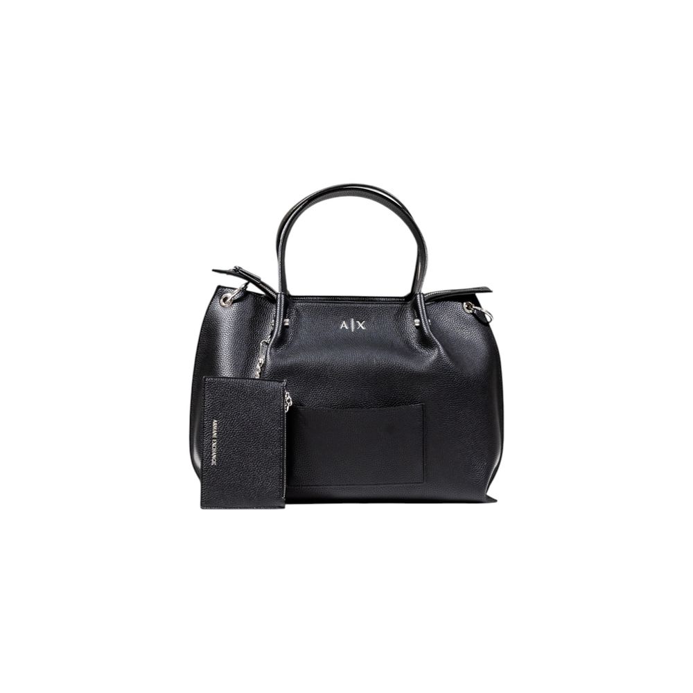 Armani Exchange Black Polyester Handbag Armani Exchange