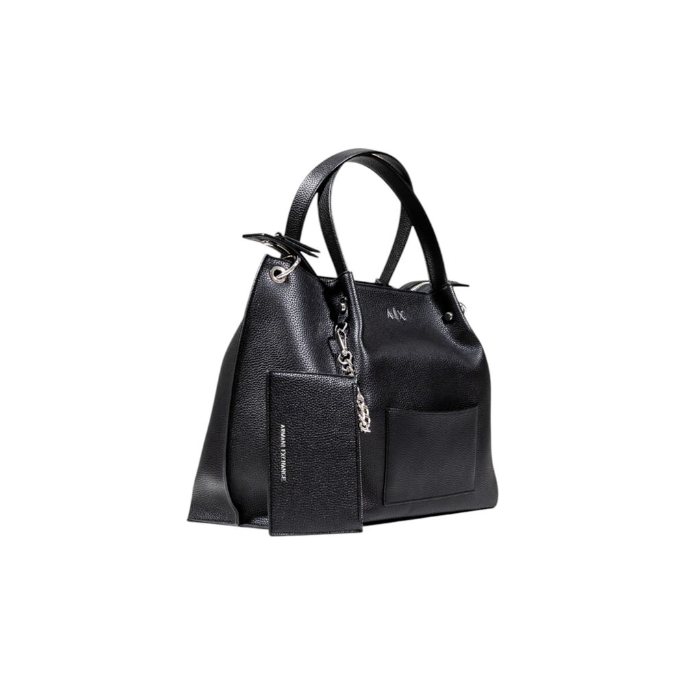 Armani Exchange Black Polyester Handbag Armani Exchange