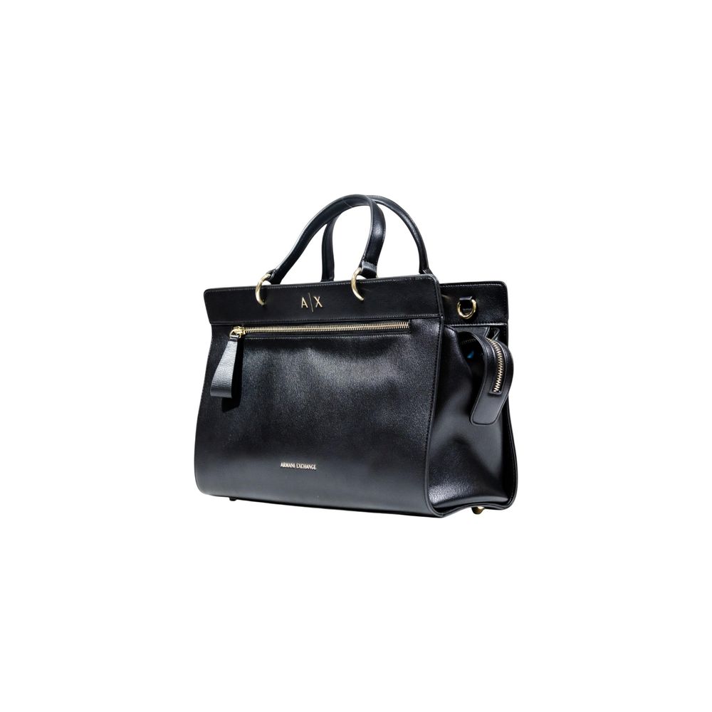 Armani Exchange Black Polyester Handbag Armani Exchange