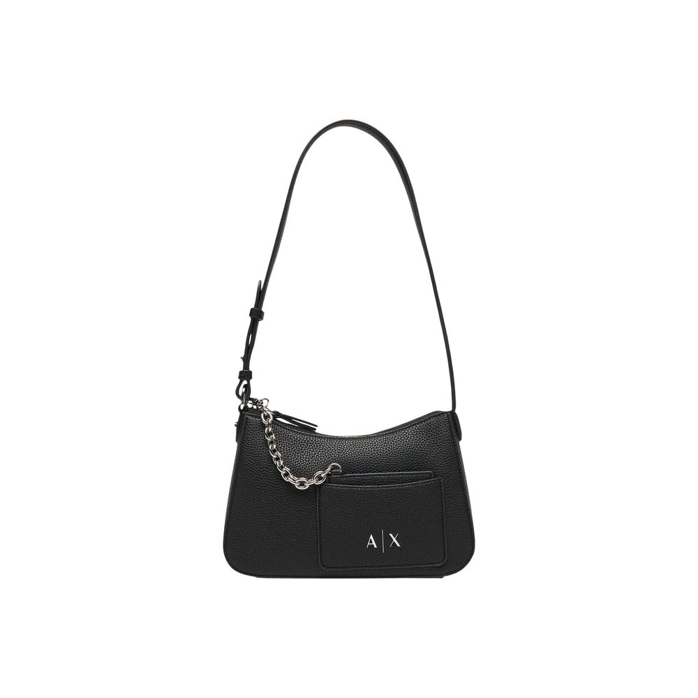 Armani Exchange Black Polyester Handbag Armani Exchange