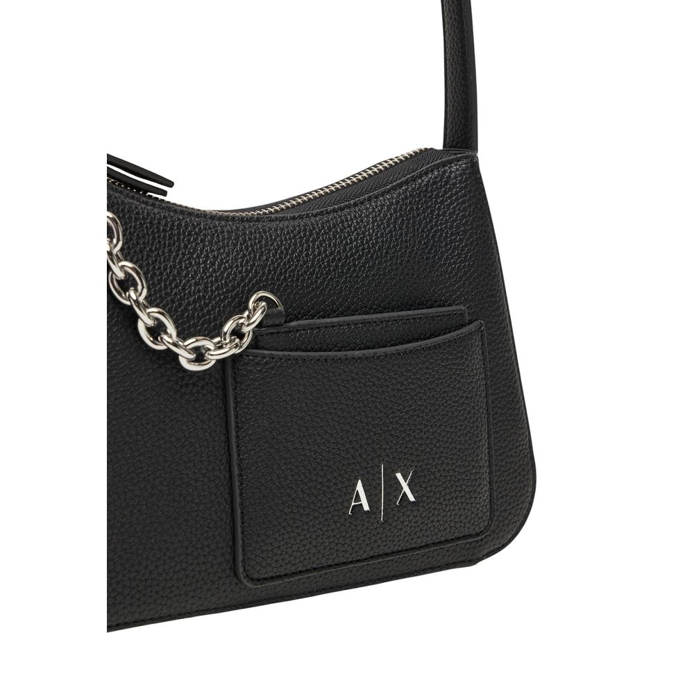 Armani Exchange Black Polyester Handbag Armani Exchange