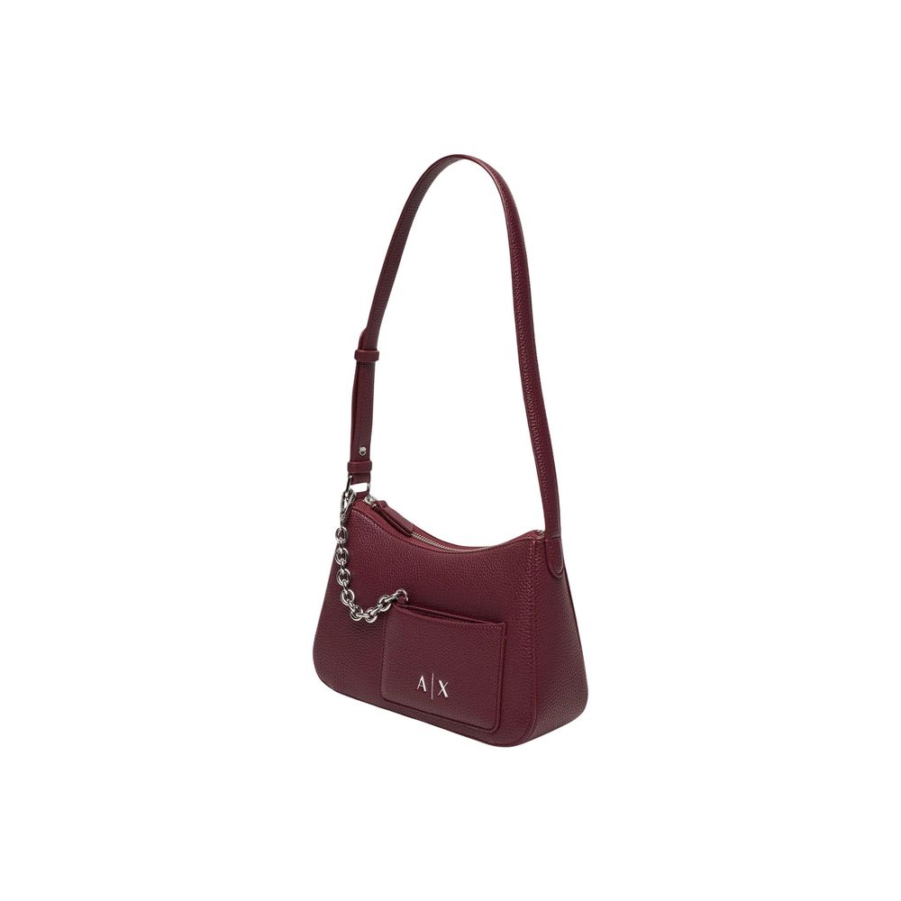 Armani Exchange Bordeaux Polyester Handbag Armani Exchange
