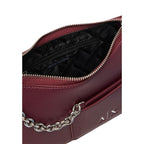Armani Exchange Bordeaux Polyester Handbag Armani Exchange