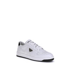 Prada White Calf Leather Bos Taurus Low Top Sneakers Prada