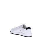 Prada White Calf Leather Bos Taurus Low Top Sneakers Prada