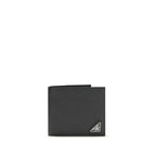 Prada Black Calf Leather Bos Taurus Wallet Prada