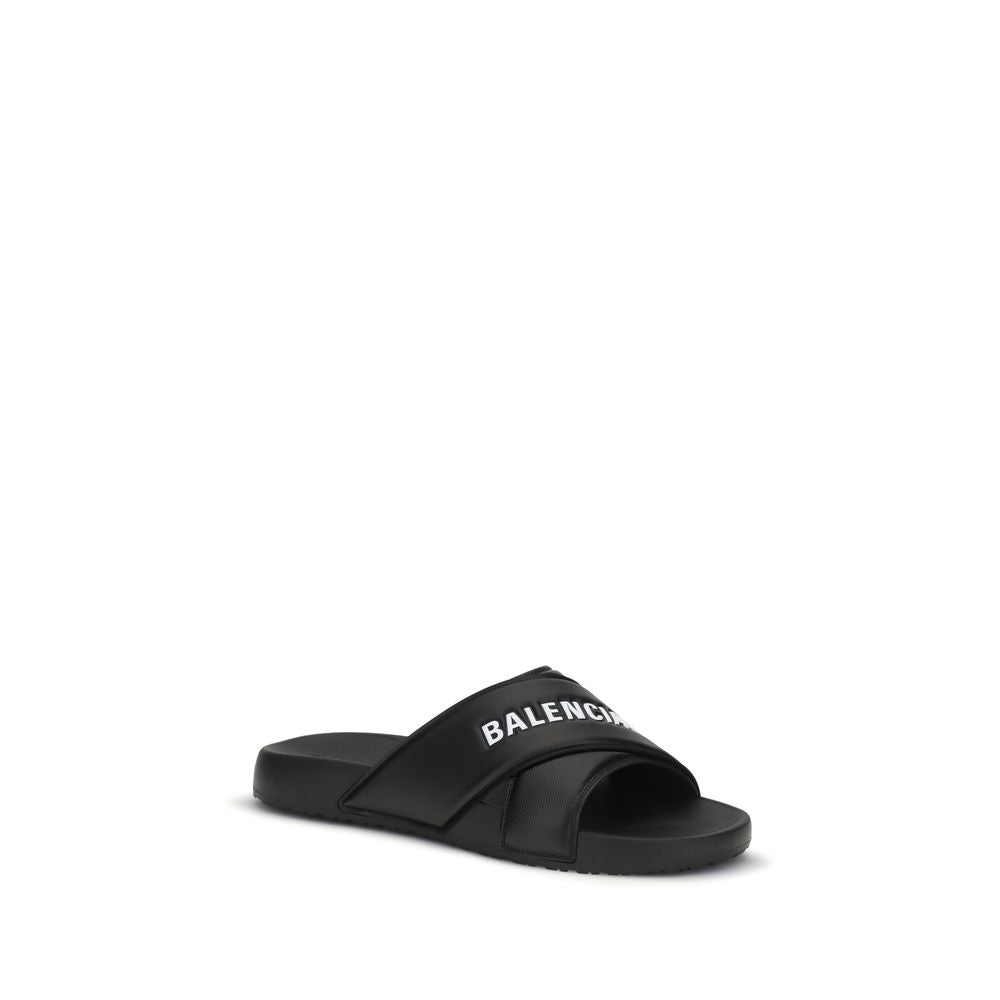 Balenciaga Black Rubber Sandals Balenciaga