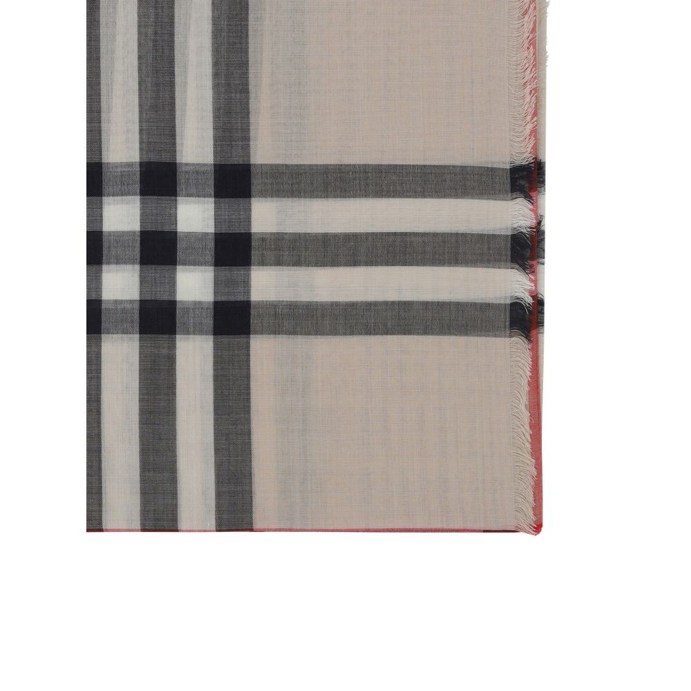 Burberry Beige Wool Oves Aries Scarf Burberry