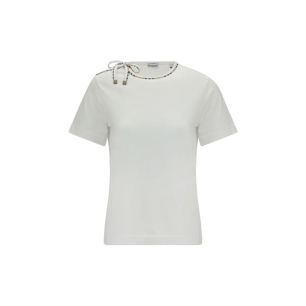 Burberry White Cotton T-Shirt Burberry