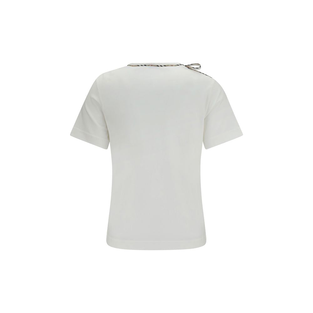 Burberry White Cotton T-Shirt Burberry
