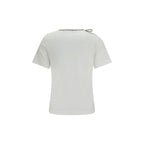 Burberry White Cotton T-Shirt Burberry