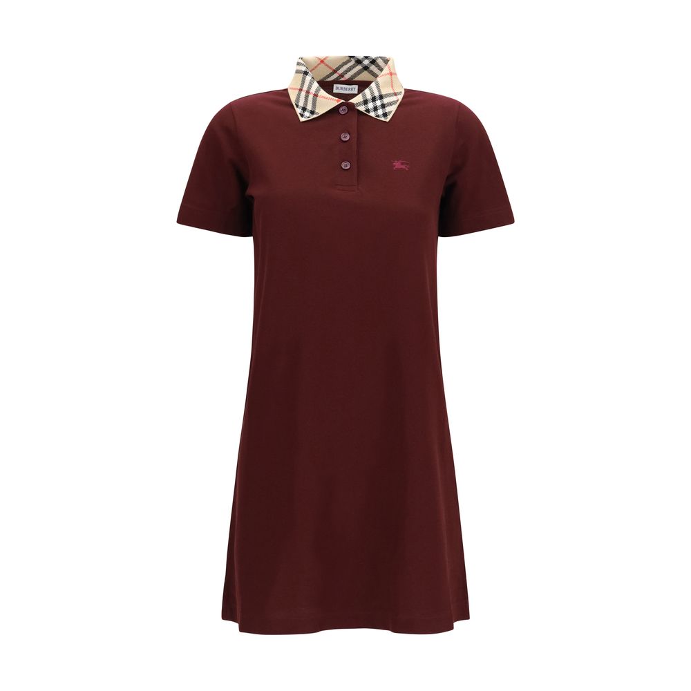Burberry Bordeaux Cotton Casual Dress Burberry