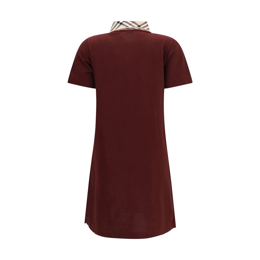 Burberry Bordeaux Cotton Casual Dress Burberry