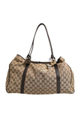 Gucci Beige and Black Canvas Twins Medium Tote Bag Gucci