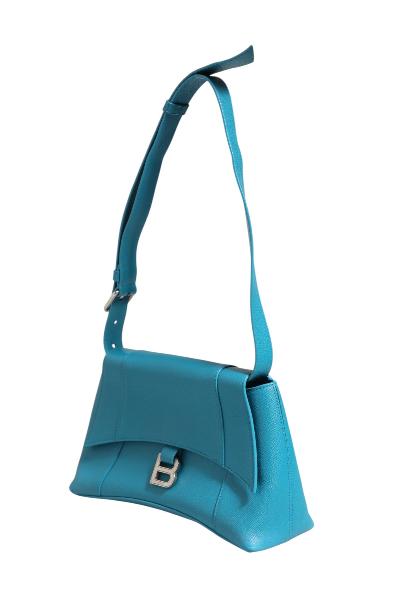 Balenciaga Calfskin S Downtown Blue Shoulder Bag Balenciaga