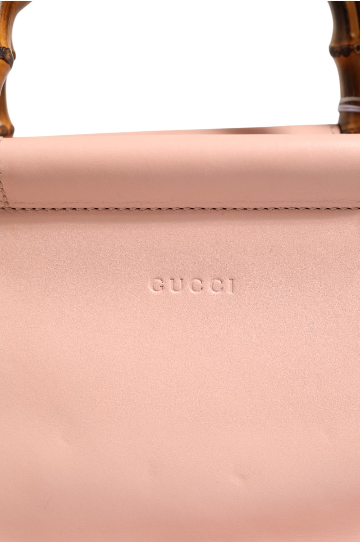 Gucci Pink And White Calfskin Small Nymphaea Top Handle Bag Gucci