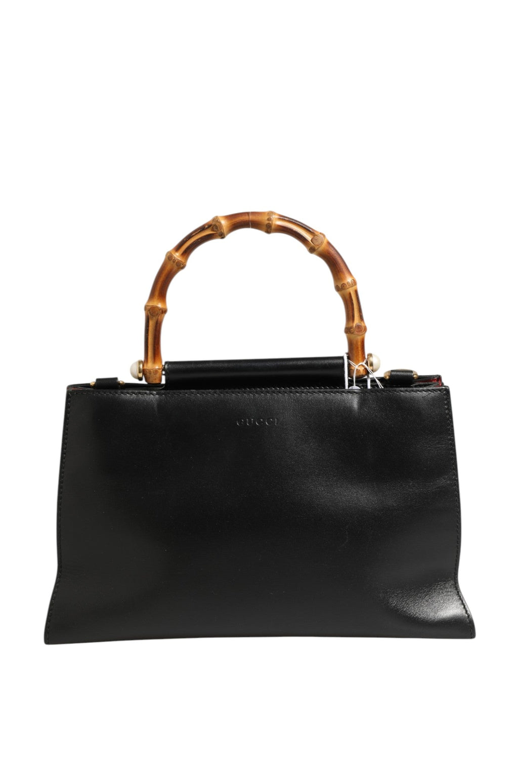 Gucci Nymphaea Bamboo Top Handle Leather Bag Gucci