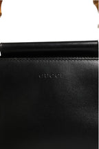 Gucci Nymphaea Bamboo Top Handle Leather Bag Gucci