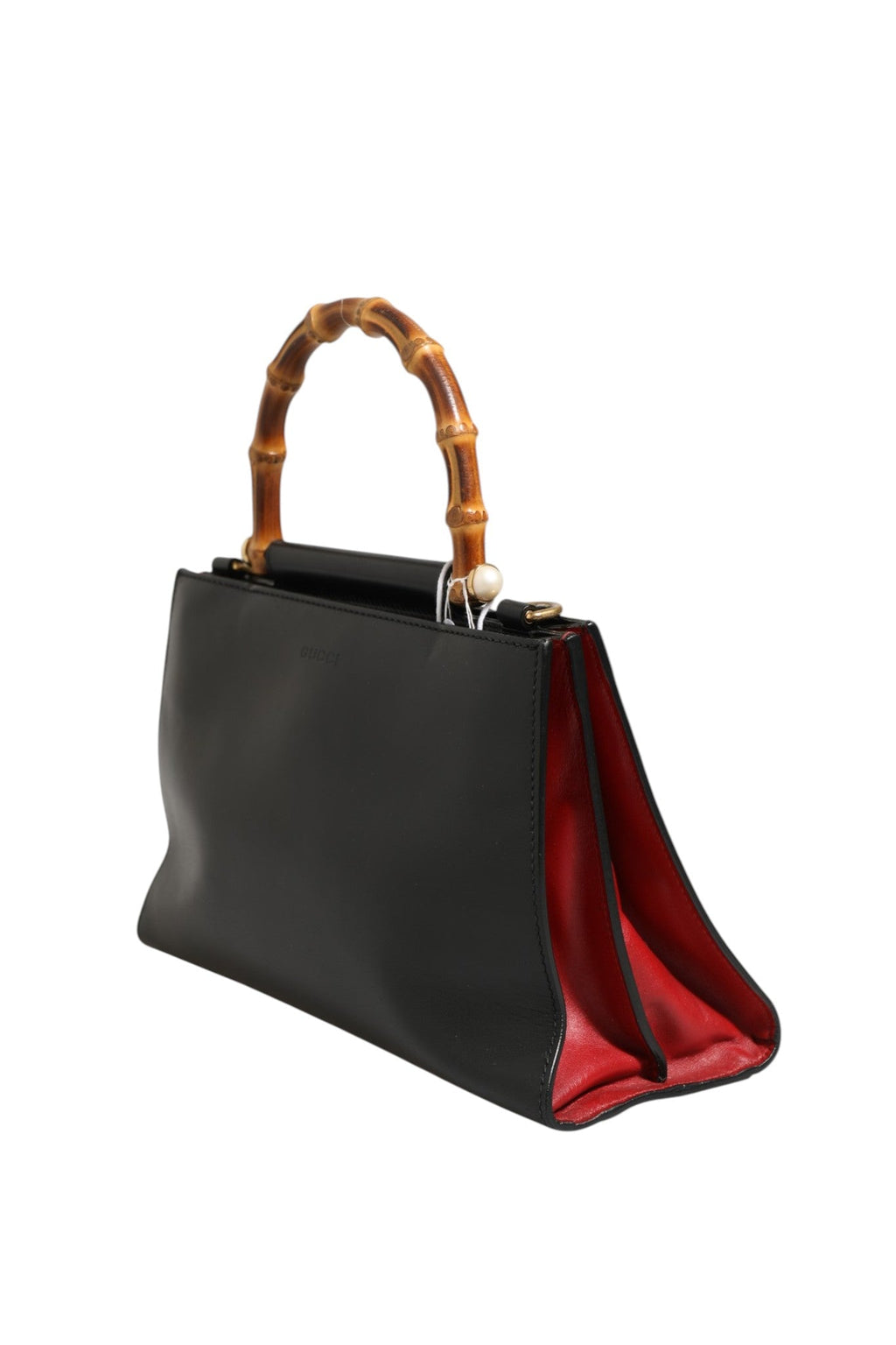 Gucci Nymphaea Bamboo Top Handle Leather Bag Gucci