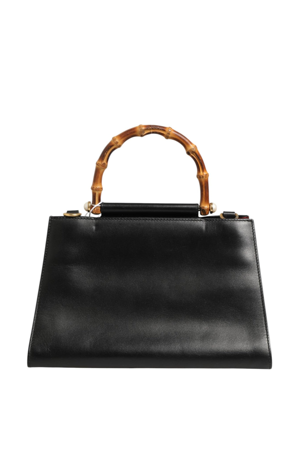 Gucci Nymphaea Bamboo Top Handle Leather Bag Gucci