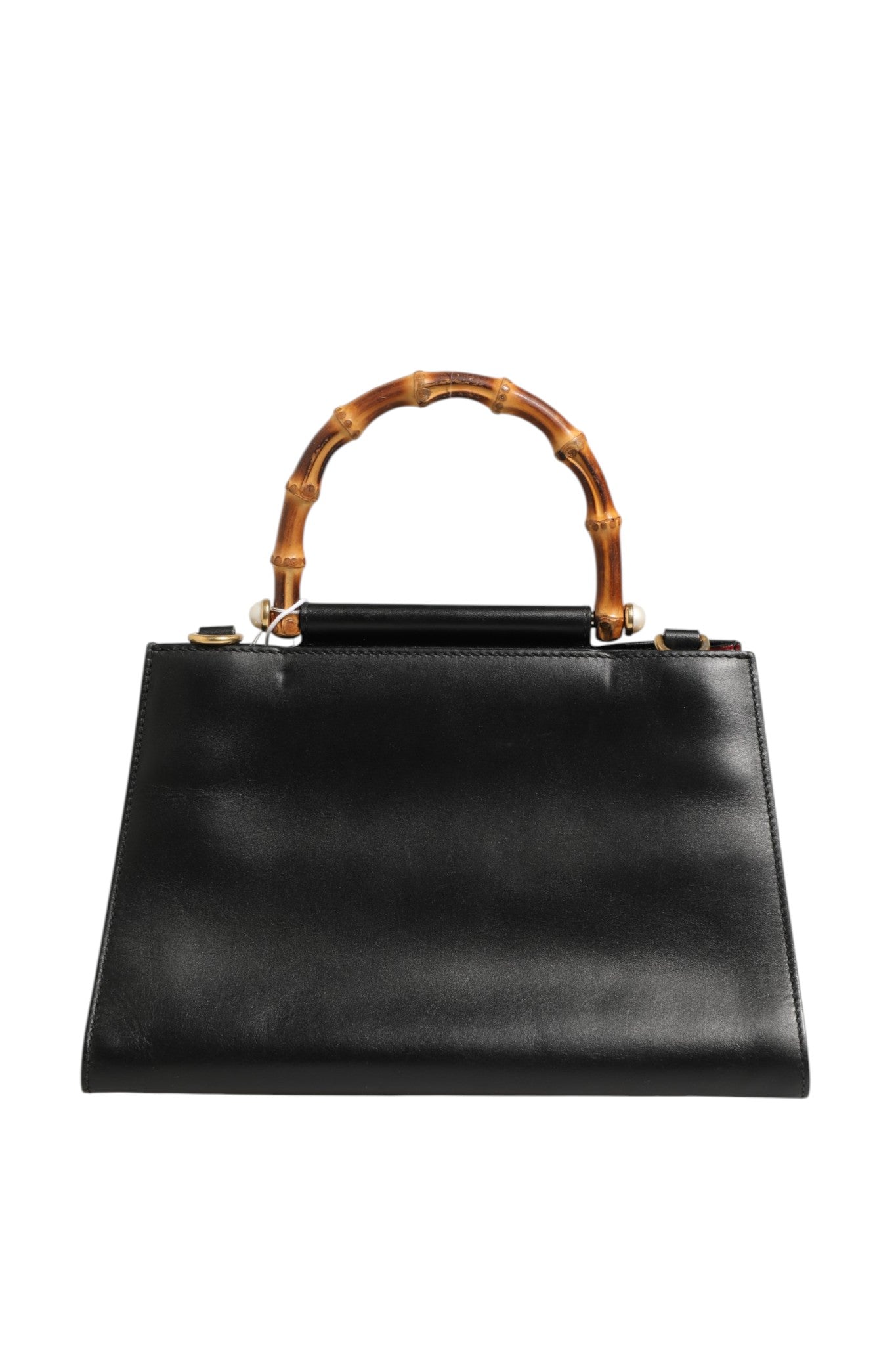 Gucci Nymphaea Bamboo Top Handle Leather Bag Gucci
